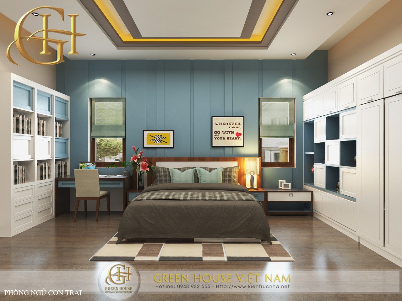 Nét đẹp của phong cách nội thất cổ điển kết hợp tính hiện đại thiết kế bởi Green House Việt Nam