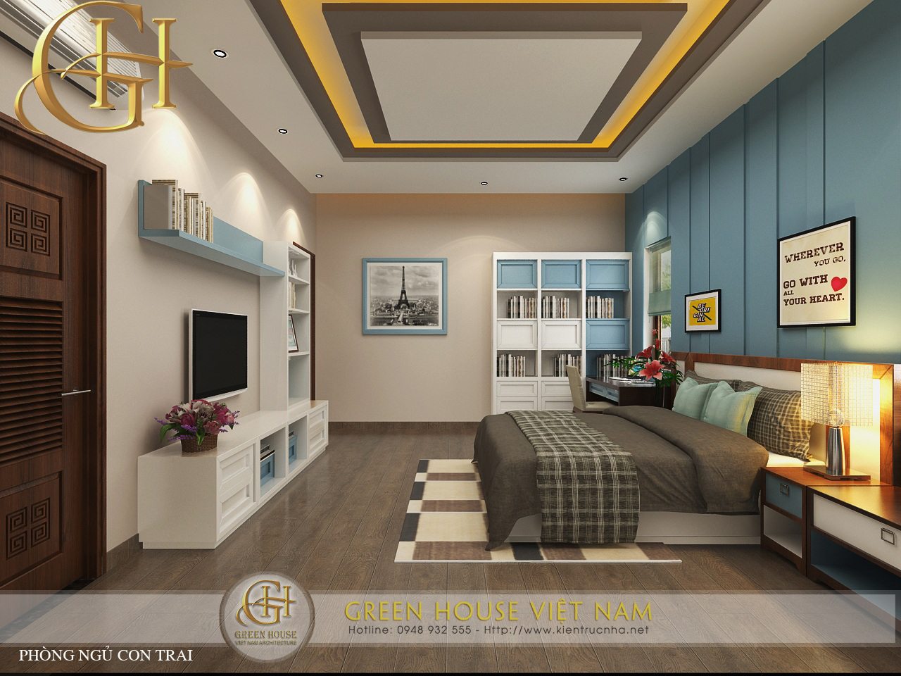 Nét đẹp của phong cách nội thất cổ điển kết hợp tính hiện đại thiết kế bởi Green House Việt Nam