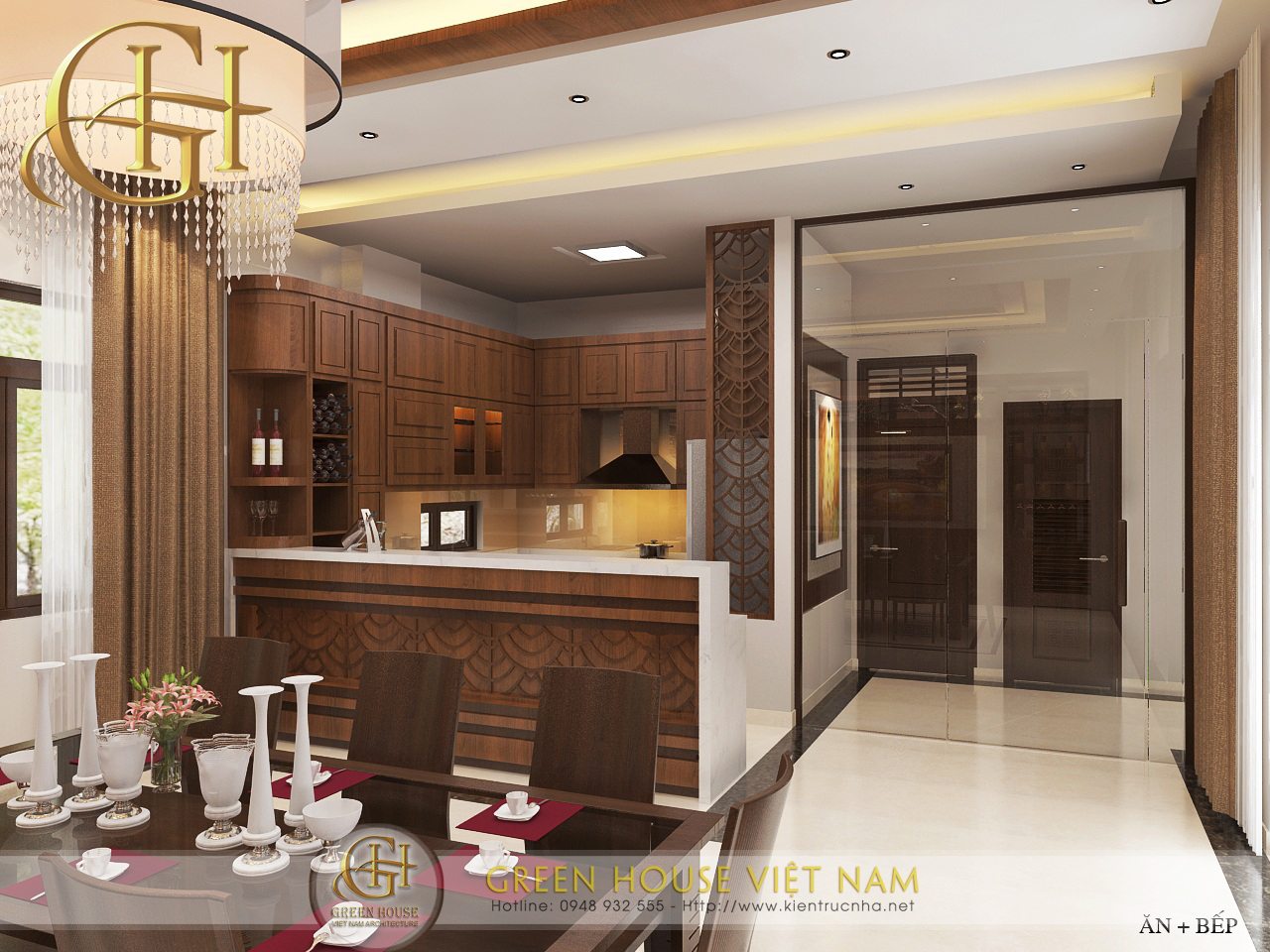 Nét đẹp của phong cách nội thất cổ điển kết hợp tính hiện đại thiết kế bởi Green House Việt Nam