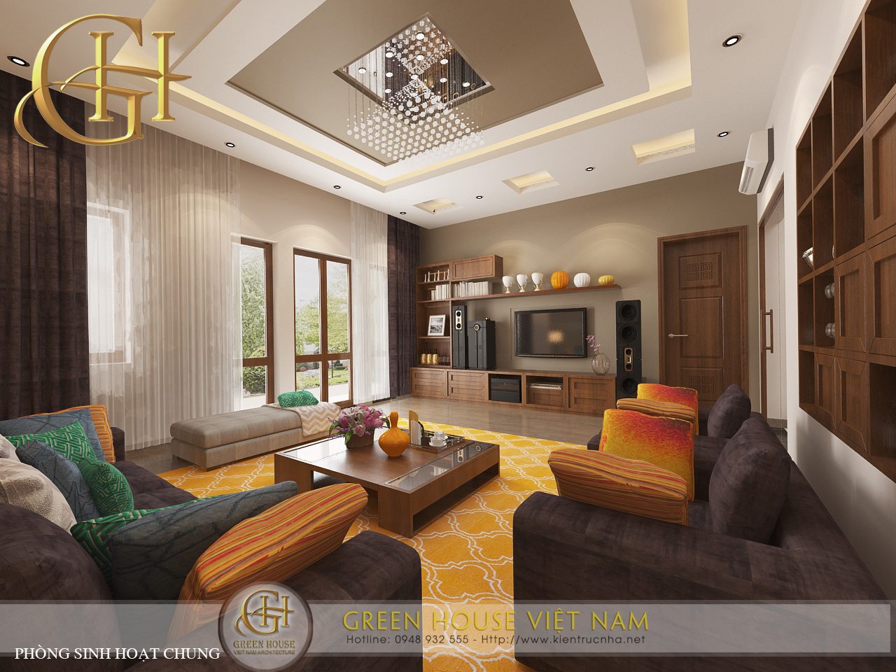 Nét đẹp của phong cách nội thất cổ điển kết hợp tính hiện đại thiết kế bởi Green House Việt Nam