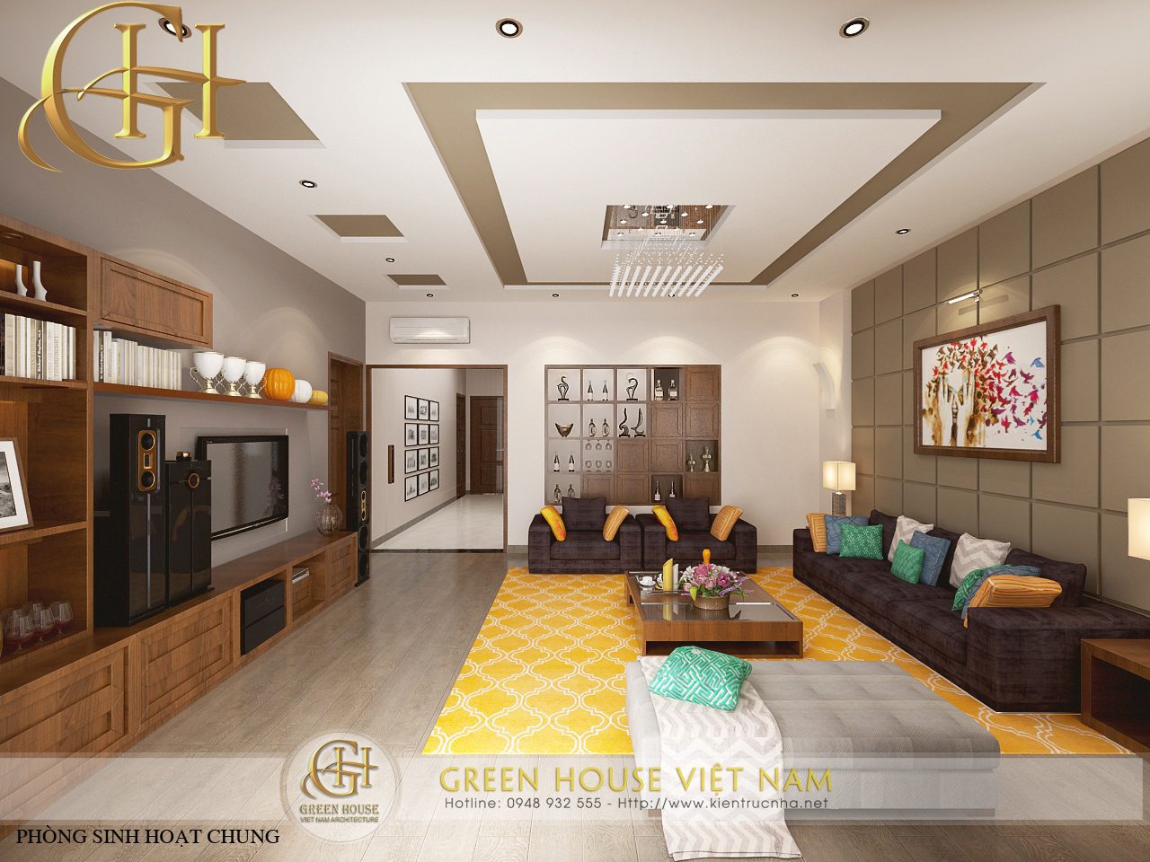 Nét đẹp của phong cách nội thất cổ điển kết hợp tính hiện đại thiết kế bởi Green House Việt Nam