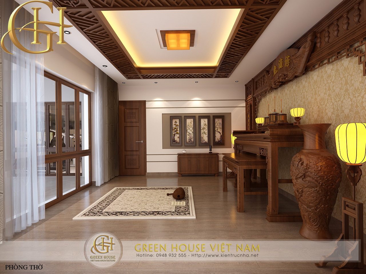 Nét đẹp của phong cách nội thất cổ điển kết hợp tính hiện đại thiết kế bởi Green House Việt Nam