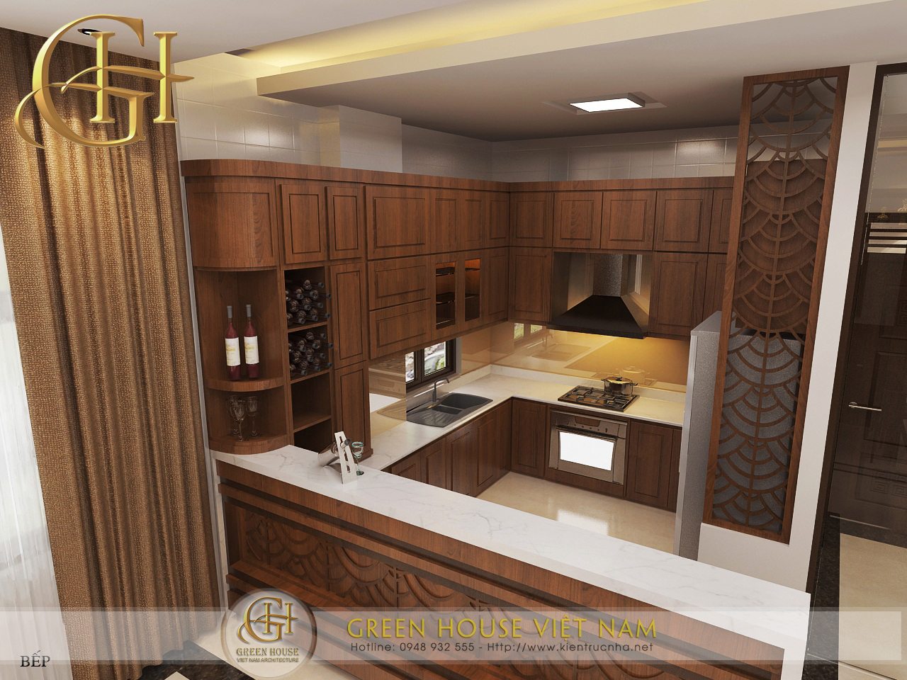 Nét đẹp của phong cách nội thất cổ điển kết hợp tính hiện đại thiết kế bởi Green House Việt Nam