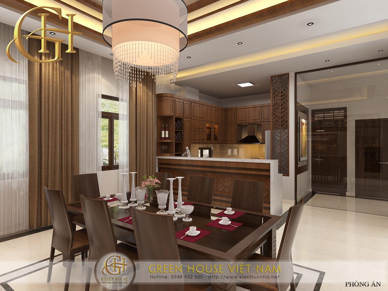 Nét đẹp của phong cách nội thất cổ điển kết hợp tính hiện đại thiết kế bởi Green House Việt Nam