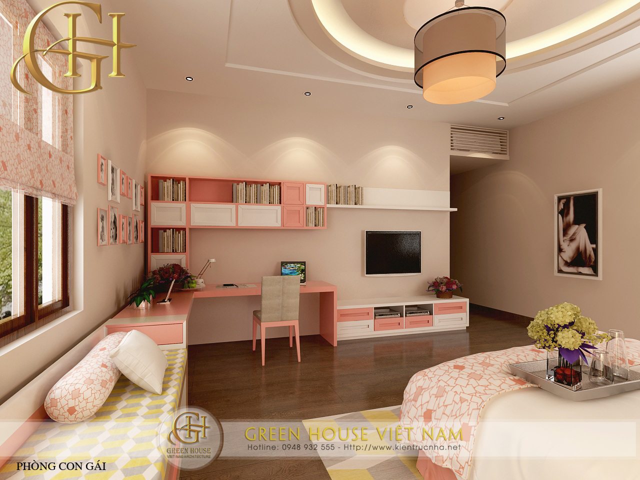 Nét đẹp của phong cách nội thất cổ điển kết hợp tính hiện đại thiết kế bởi Green House Việt Nam