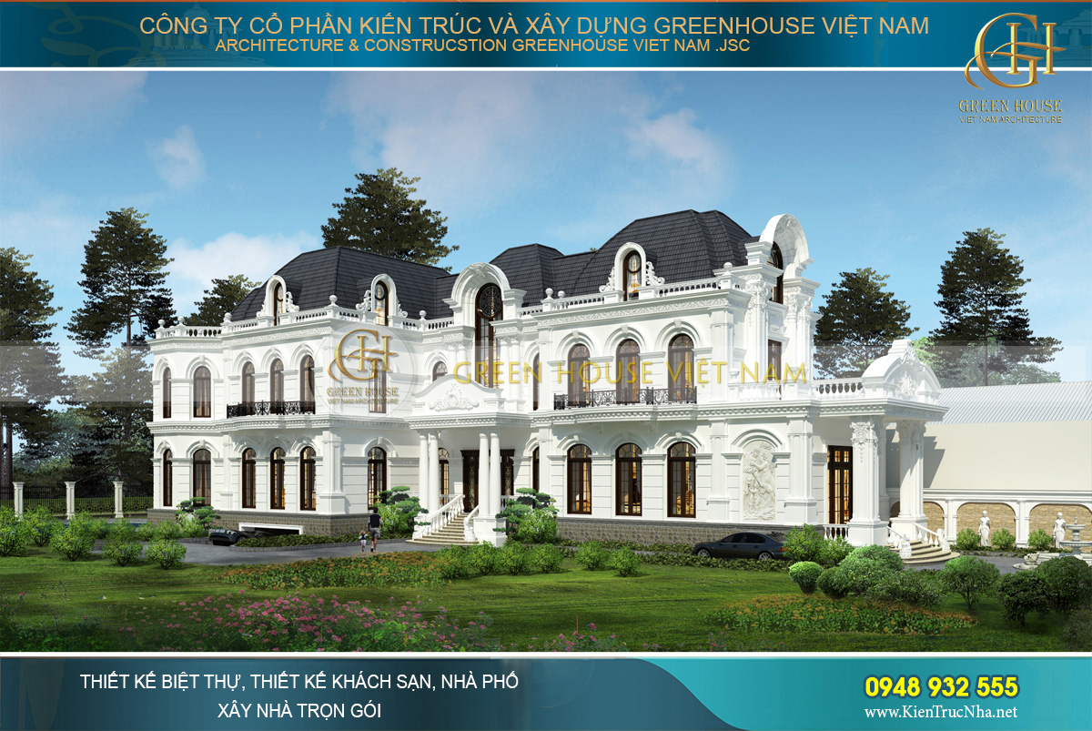 KTS Green House Việt Nam bằng tài năng thiết kế đẳng cấp đã mang tới cho khách hàng một công trình kiến trúc biệt thự sang trọng, đầy ấn tượng