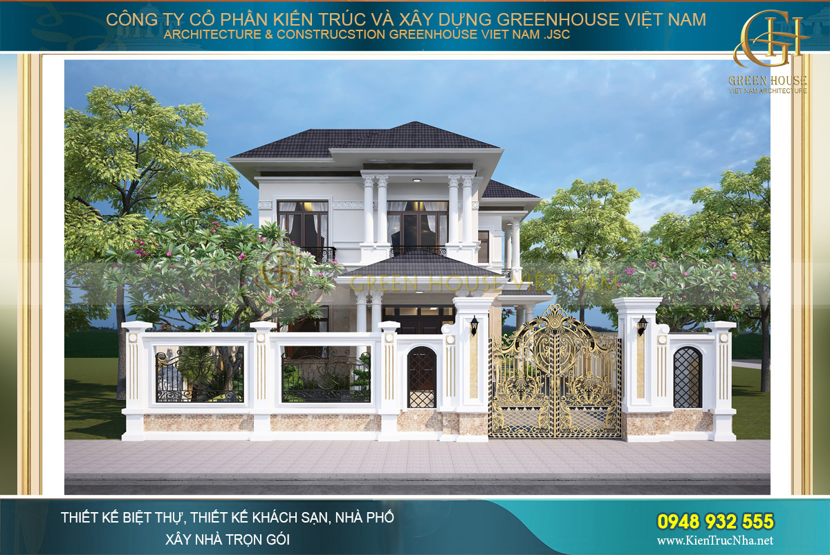 TOP 5 Mẫu biệt thự Tân cổ điển đang được yêu thích nhất tại Green House Việt Nam