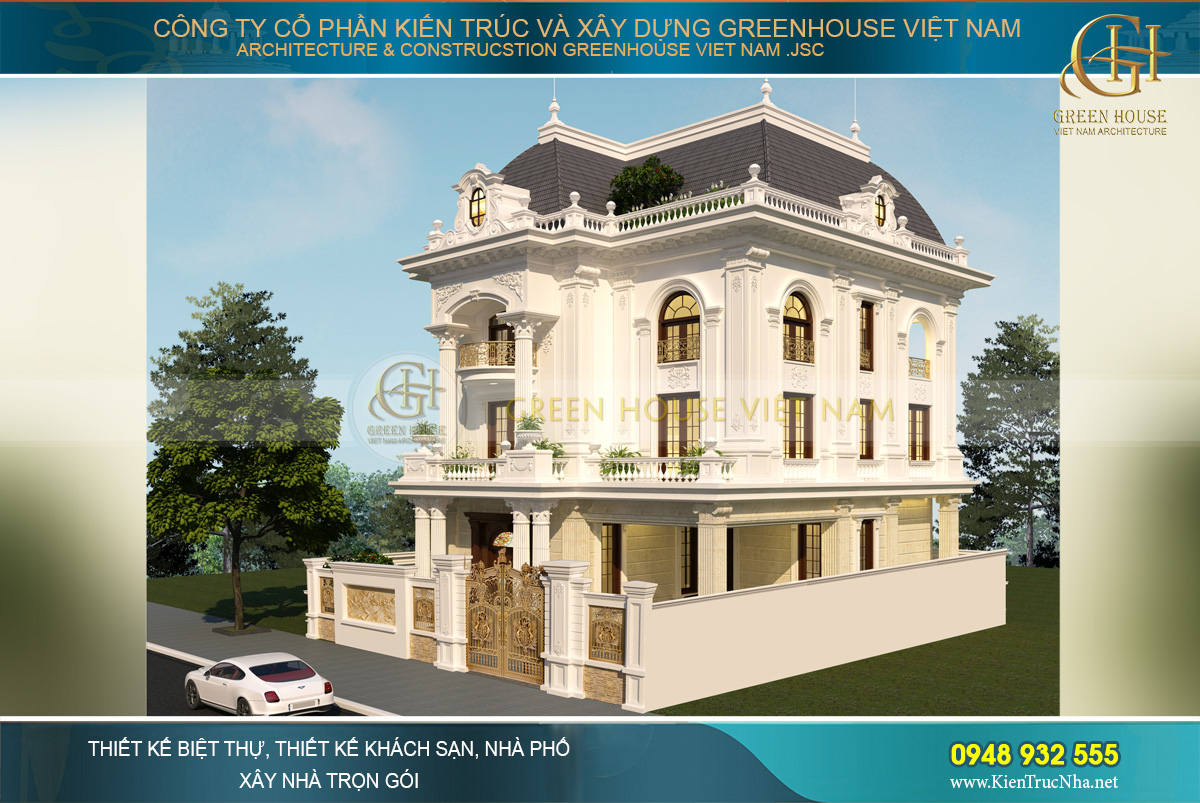 Dự án của Green House Việt Nam thực hiện trải dài trên toàn quốc từ thiết kế và thi công dinh thự, biệt thự